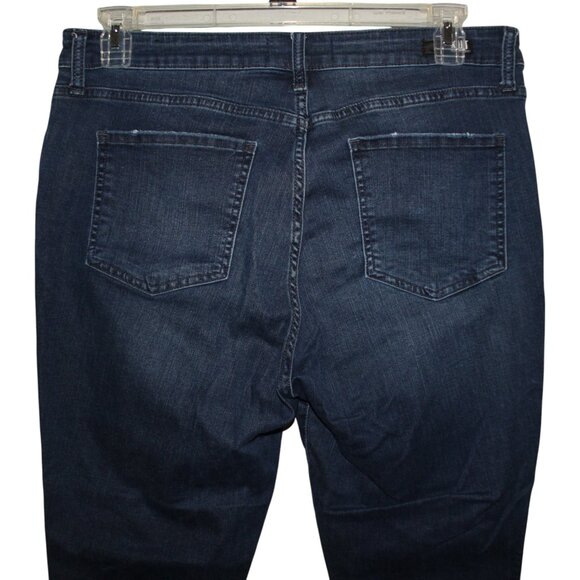 KUT FROM THE KLOTH Mid Rise Dark Wash Skinny Denim Jeans Plus Sz 14 - Picture 6 of 10